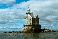Stratford Shoal Lighthouse on a Sunny Summer Day